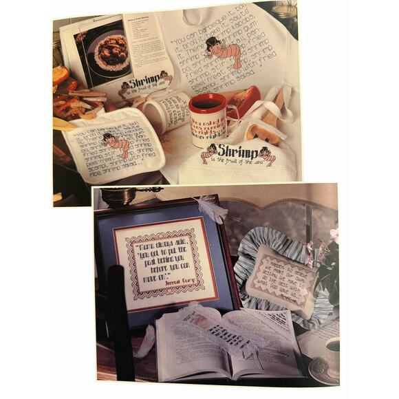 Vintage Leisure Arts Forrest Gump Primitive Cross Stitch Patterns 2684 - Picture 5 of 8